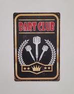 Dart Club darten pijlen reclamebord van metaal wandbord deco, Info@deconoord.nl, Deco Noord, Nieuw, Ophalen of Verzenden
