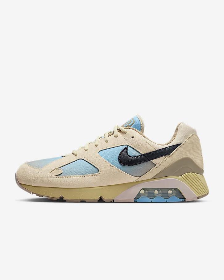 Nike Air Max 180 ‘Light Khaki Psychic Blue’ - maat 43, Kleding | Heren, Schoenen, Zo goed als nieuw, Sneakers of Gympen, Overige kleuren