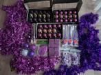 Te koop: Paarse kerstdecoratie - kerstballen en versiering, Diversen, Kerst, Ophalen, Nieuw