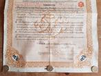 Origineel antiek aandeel uit Engeland 49,8 cm. uit 1909., Ophalen of Verzenden