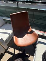 Bruine leren stoel - Modern design, Huis en Inrichting, Ophalen, Bruin, Leer, Zo goed als nieuw