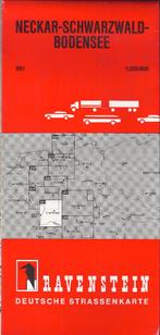 Pl196 plattegrond neckar - schwarzwald - bodensee, Gelezen, 2000 tot heden, Ophalen of Verzenden, Landkaart