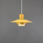 Vintage hanglamp in geel - Deens design - Fog & Mørup, 50 tot 75 cm, Mid century modern, Ophalen of Verzenden, Zo goed als nieuw
