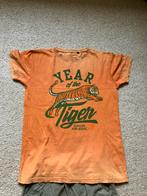 Vintage style shirt maat S stranger things oranje tiger maat, Oranje, Ophalen of Verzenden, Zo goed als nieuw, Korte mouw