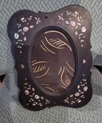 Zwarte fotolijst ingelegd met parelmoer, Ophalen