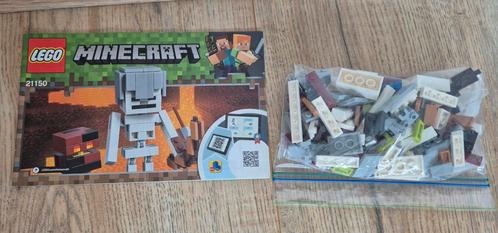 LEGO Minecraft 21150 - Skelet BigFig & Magma Cube, Kinderen en Baby's, Speelgoed | Duplo en Lego, Zo goed als nieuw, Lego, Complete set