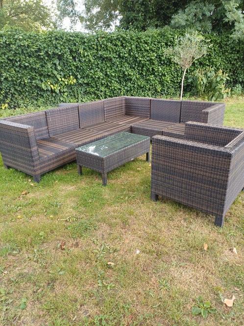 Lounge set  zeeer groot, Tuin en Terras, Tuinsets en Loungesets, Zo goed als nieuw, Wicker, Ophalen