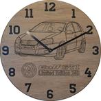 Themaklok met een Volks wagen Golf GTI auto als thema, Ophalen of Verzenden, Nieuw, Wandklok