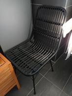 stoel rotanlook tuinstoel, Ophalen, Zwart, Zo goed als nieuw, Eén