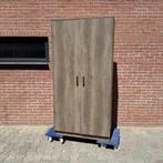 Hoge kleding kast eiken fineer 2 deurs garderobe 2stuks, Ophalen, 100 tot 150 cm, N.v.t., N.v.t.