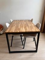 Woood eettafel Olivier eiken met metaal onderstel, Huis en Inrichting, Tafels | Eettafels, Ophalen, 50 tot 100 cm, Zo goed als nieuw