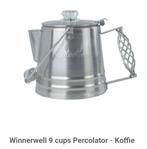Winnerwell Percolator,  9 kops, NIEUW,  voor op tentkachel, Ophalen of Verzenden, Nieuw