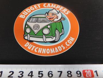 sticker strip Budget Campers  Dutchnomads  VW bus  beschikbaar voor biedingen