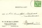 W.M. de Bas + Zonen, s-Grevelduin-Capelle - 01.1943 - briefk, Ophalen of Verzenden, Briefkaart