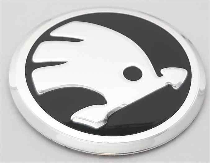 Skoda naafdop sticker #2, Auto diversen, Autostickers, Verzenden