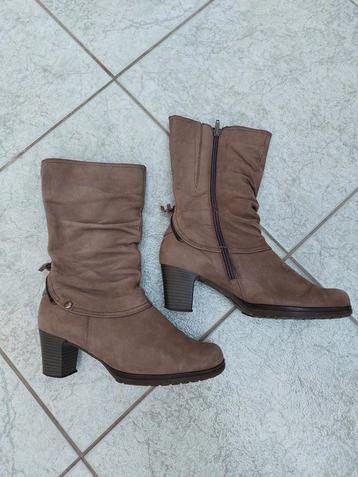 Laarzen leer Gabor Maat 6 / 39 grijs bruin uitneembare zool beschikbaar voor biedingen