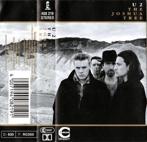 u2 cassette origineel europa. the Joshua tree! onmisbaar ., Cd's en Dvd's, Cassettebandjes, Gebruikt, Origineel, Rock en Metal