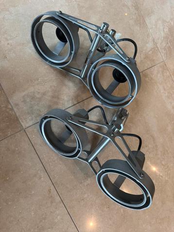 Modular spots 2x PAR30 E27  beschikbaar voor biedingen