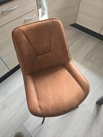 3 Cognac Stoelen Leen Bakker, Huis en Inrichting, Stoelen, Ophalen, Zo goed als nieuw, Metaal, Modern