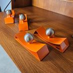 Vintage Italiaanse Space Age kapstok Luci Milano, Wandkapstok, Gebruikt, Ophalen of Verzenden, Minder dan 100 cm