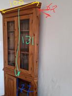 Houten hoekkast in 2 delen, Tuin en Terras, Tuinhuizen, Gebruikt, Minder dan 200 cm, Hout, Ophalen