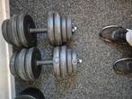 Dumbels 2x15 kilo plastic, Ophalen, Gebruikt, Dumbbell