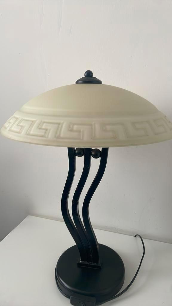Boxford lamp - Jan des Bouvrie - versace look, Huis en Inrichting, Lampen | Tafellampen, Gebruikt, Minder dan 50 cm, Glas, Ophalen of Verzenden
