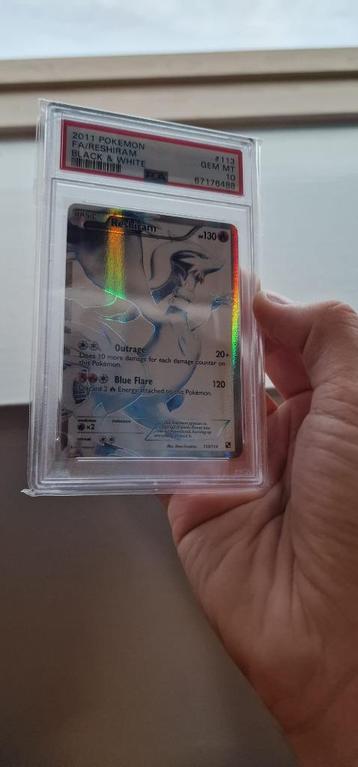 Reshiram Full Art 113/114 Black & White 2011 GEM MINT PSA 10 beschikbaar voor biedingen