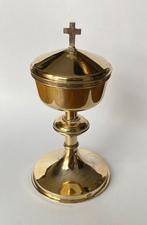 Verguld zilveren reis ciborie. Ca 1880, Antiek en Kunst, Ophalen of Verzenden, Zilver