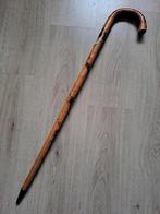 Zeer oude houten wandelstok met schildjes SINT TIP!!!, Ophalen of Verzenden
