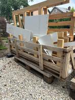 Rest hout + 2x euro pallets, Doe-het-zelf en Verbouw, Hout en Planken, Ophalen, Gebruikt, Minder dan 200 cm, Pallet