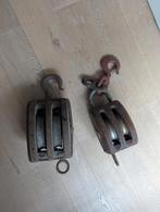 Twee grote oude scheepskatrollen, Antiek en Kunst, Ophalen of Verzenden