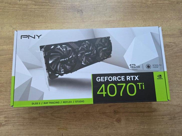 PNY 4070 Ti 12GB, Computers en Software, Videokaarten, Gebruikt, Nvidia, PCI-Express 4.0, GDDR6, HDMI, DisplayPort, Ophalen of Verzenden