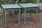 Brocante - Warme Provençaalse bijzettafel!, Huis en Inrichting, Tafels | Bijzettafels, Ophalen, Gebruikt, Vierkant, Hout