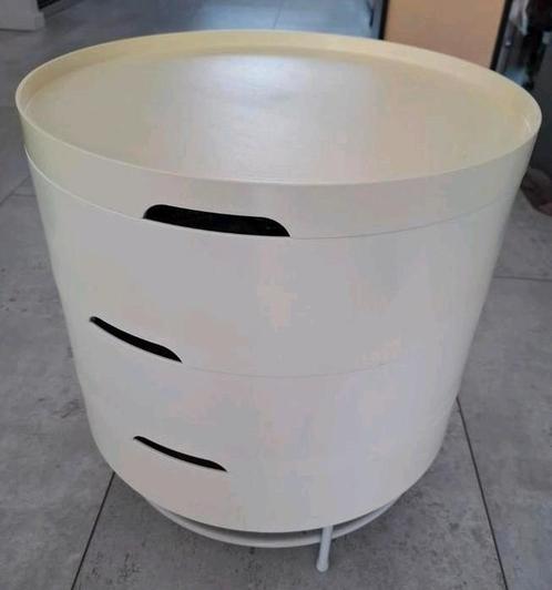 Ikea retro bijzettafel ps 2014, Huis en Inrichting, Tafels | Bijzettafels, Gebruikt, Rond, Minder dan 45 cm, Minder dan 55 cm
