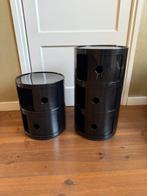 Vintage Kartell Componibile Kastjes Zwart 2 Stuks, Ophalen of Verzenden, Gebruikt, Hout