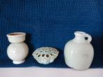 3 st leuke, lichtgroen gekleurde woonaccessoires,, Ophalen, Aardewerk of Porselein, Nieuw, Minder dan 50 cm