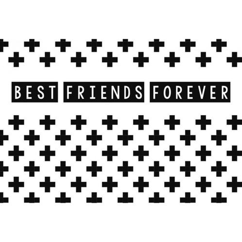 Best friends forever kaart bij Stichting Superwens!, Diversen, Wenskaarten, Nieuw, Ophalen of Verzenden