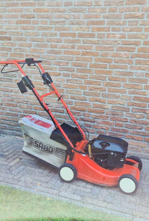 Sabo Motor Maaier, Tuin en Terras, Grasmaaiers, Gebruikt, 40 t/m 49 cm, Cirkelmaaier, Elektrische starter, Opvangzak, Opvangbak