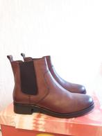 Bruine leren laarsjes (Nieuw), Schoenen met lage hakken, Bruin, Nieuw, Ophalen of Verzenden