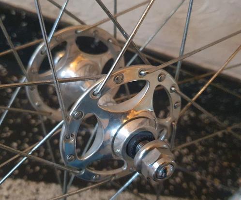 Campagnolo C-Record Sheriff Star wielen Mavic piste, Fietsen en Brommers, Fietsonderdelen, Zo goed als nieuw, Racefiets, Wiel