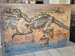 Industrieel Metalen XL 3D schilderij  1.20x80   dinosaurus, Ophalen