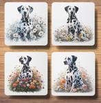 Dalmatiër Lente onderzetters met houder, Ophalen of Verzenden, Nieuw, Glas of Kopje