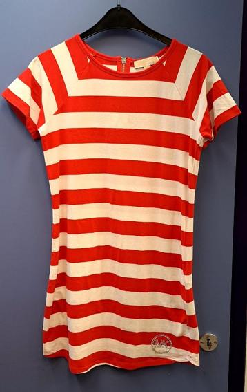 Michael Kors (origineel) rood wit gestreept jurkje S-M 41283 beschikbaar voor biedingen