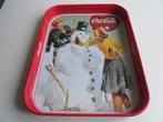 Nieuw Coca Cola dienblad sneeuwpop met jongen/meisje L28xB21, Ophalen of Verzenden, Nieuw