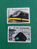 Nederlandse Postzegels - 125 Jaar Spoorwegen, Ophalen of Verzenden, Na 1940, Gestempeld