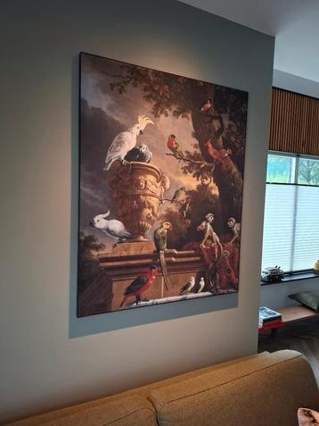 De Menagerie van Melchior d' Hondecoeter op akoestisch doek beschikbaar voor biedingen