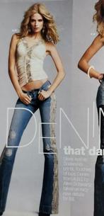ABS By Allen B. Schwartz python lace trim jeans + top 29 M, Blauw, ABS By Allen Schwartz, Ophalen of Verzenden, W28 - W29 (confectie 36)