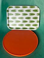 Retro klein dienblad blaadje design Sámis StoorStålka Juobmo, Ophalen of Verzenden, Zo goed als nieuw, Rechthoekig, Kunststof