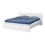 Ikea malm bed 2 persoons 140x200 wit, Ophalen, Tweepersoons, 140 cm, Zo goed als nieuw